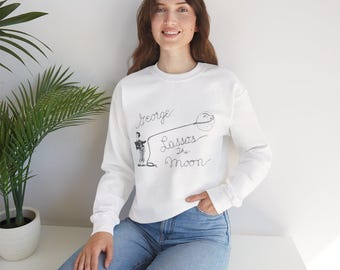 Its a Wonderful Life sweatshirt, Its a Wonderful Life Crewneck, George Lassos the Moon, Vintage Christmas, Christmas Sweatshirt