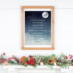 It&#39;s A Wonderful Life Quote George Bailey Lassos the Moon