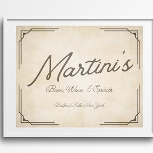 Digital Download- It&#39;s A Wonderful Life Quote George Bailey Martini&#39;s Bar Instant Download