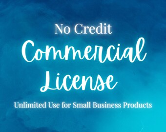Commercial License: Unlimited Use for Digital Products (PDF License)