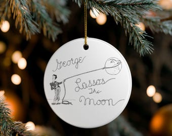 It's a Wonderful Life Round Christmas Ornament Ceramic Ornament - Holiday Decoration, Its A Wonderful Life Gift, Sentimental Gift