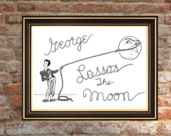 Digitaler Download - It's A Wonderful Life Zitat George Bailey Lassos der Mond Instant Download