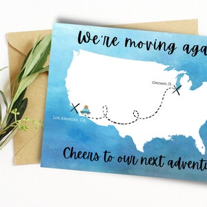 Moving Announcement, Social media post, New Address, We've Moved, INSTANT DOWNLOAD, Home sweet home