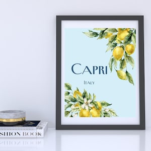 Capri Italy Print: Amalfi Coast Photography, Beach Wall Art (Digital Download)