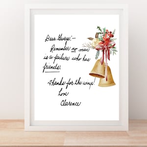 It&#39;s A Wonderful Life Clarence Thanks for the Wings Bell Rrings Quote