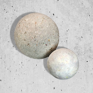 Primitive Paper Mache Accent Balls: Atlas