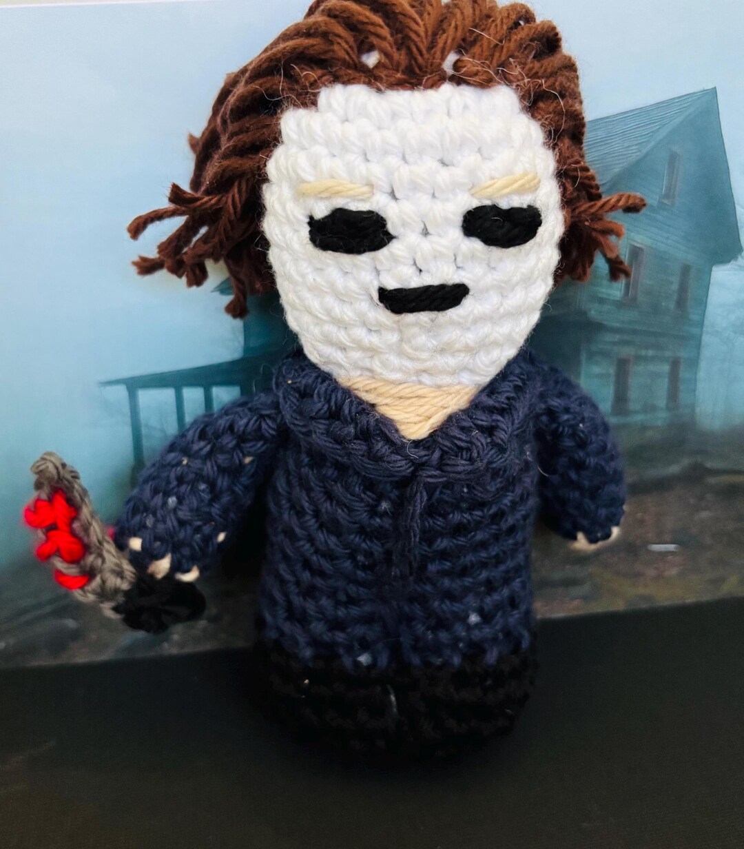 6" Crocheted Michael Myers Figure- Handmade Horror Amigurumi-plushy - Etsy