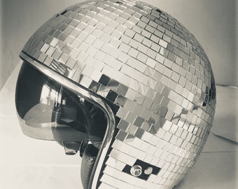 mirror ball head costume