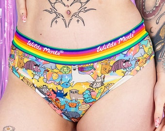 Weird and Wonderful Thong - Rainbow Underwear - Katie Abey - Wilde Mode - Sensory Friendly - Cute Gift