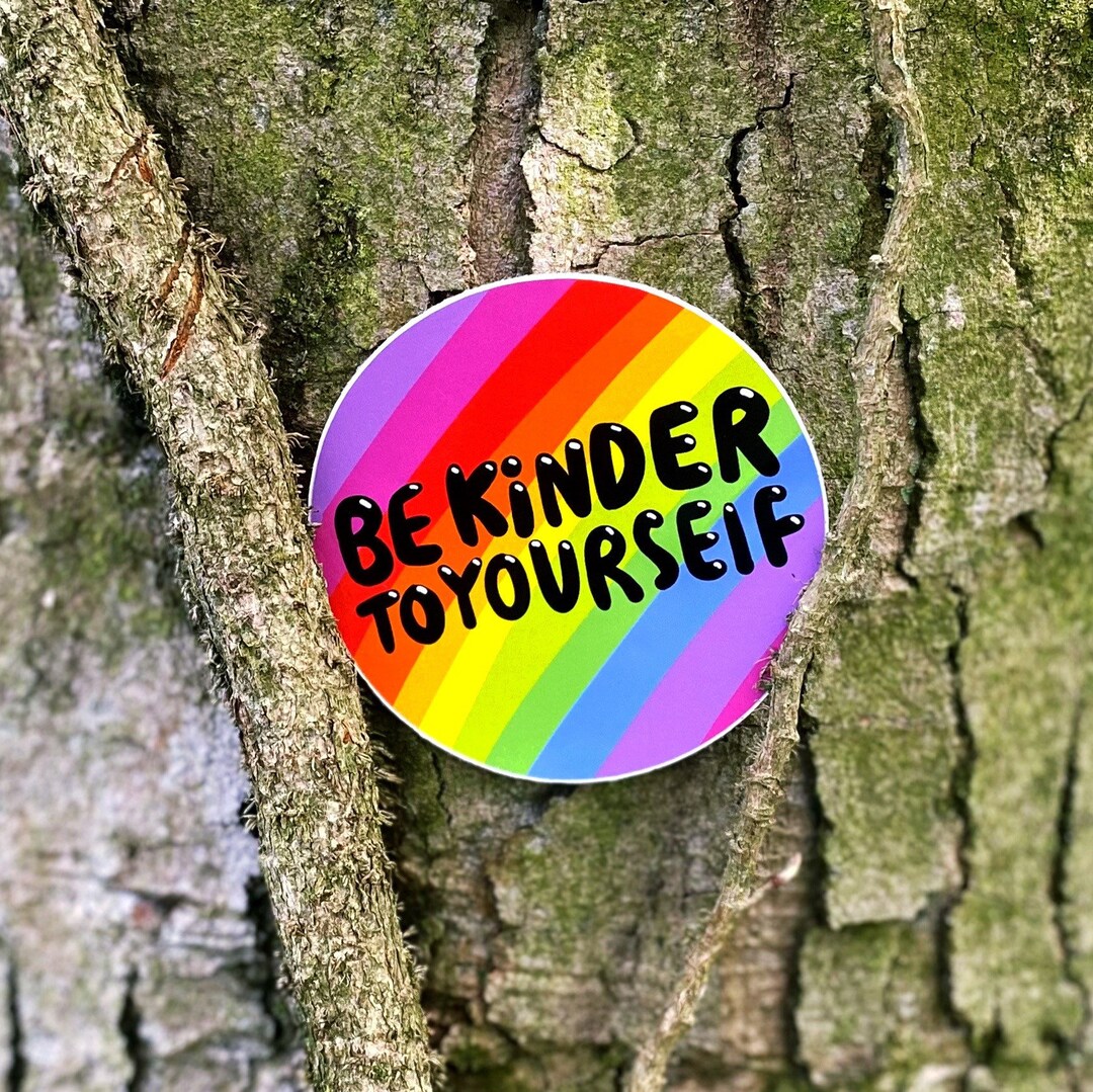 Be Kinder to Yourself Sticker Katie Abey Motivational - Etsy UK