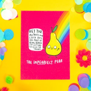 The Impearfect Pear - Motivations Postkarte - Katie Abey - Liebeskarte - Dankbarkeit - Inspiration - Anti-Depression