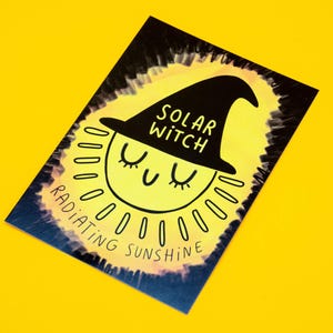 Zonneheks die zonneschijn uitstraalt A6-kaart - motiverende ansichtkaart - Katie Abey - zomerkaart - dankbaarheid - inspirerend - zomerheks