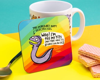 Eel Coaster: Punny Tea Lover Gift - Made in Britain