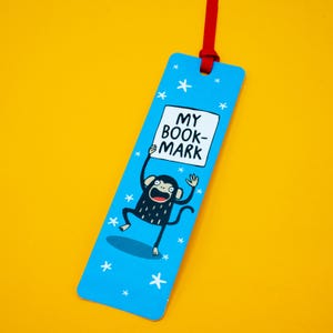 My Bookmark Monkey Bookmark - Katie Abey - Monkey Gift - Bookworm