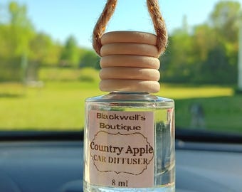 Diffuseur de parfum d'ambiance suspendu pour voiture, 8 ml, votre choix, bouteille de verre, décoration de voiture, rafraichissement, odeur, bonne odeur, parfum, parfum, idée cadeau pour elle, lui