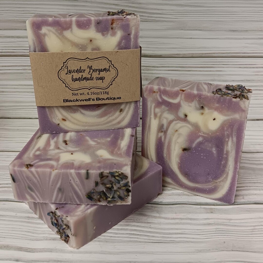 Lavender Bergamot Handmade Cold Process Soap Vegan Bath Body Soap ...