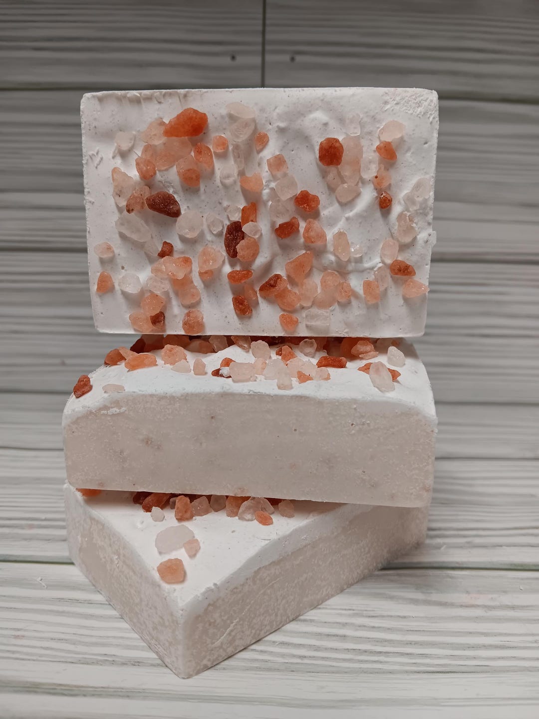 Rosewater & Salt Pink Himalayan Salt Handmade Soap Cold Process Soap ...