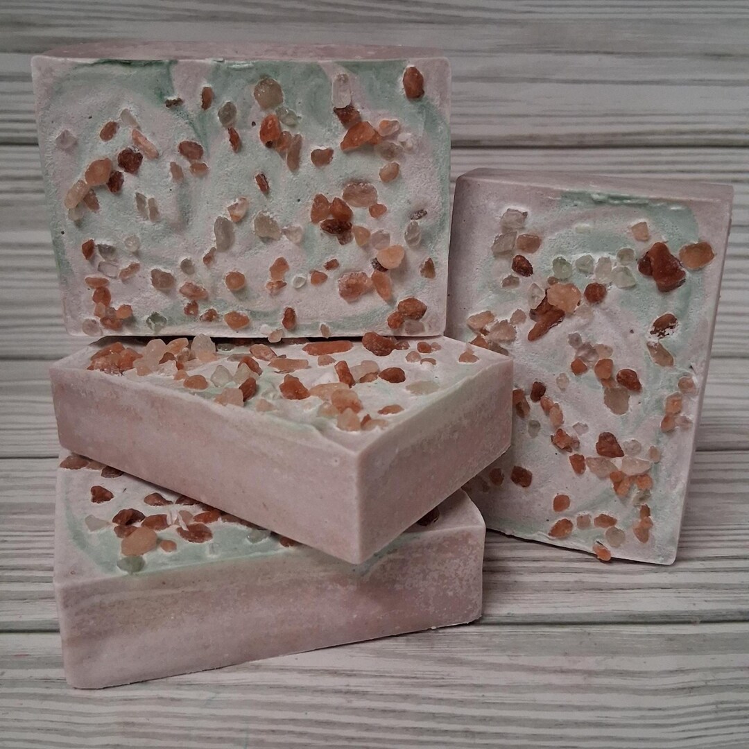 Lavender & Sage Pink Himalayan Salt Soap Handmade Cold Process Vegan ...