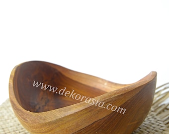 Antique Shape Teak Bowl Diameter 5.7 inches - Kitchenware | Free shipping