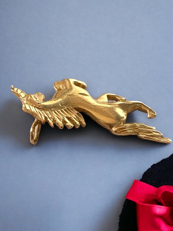 Vintage 1980's 14K Yellow Gold Large Custom UNICO… - image 5