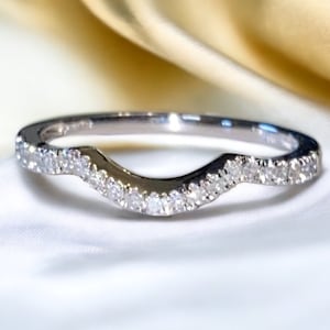 Vintage 10k Yellow Gold DIAMOND Enhancer Band Wedding Ring Size 7 GORGEOUS!