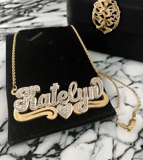 GORGEOUS Custom 14K Gold “KATELYN” Large Diamond … - image 1