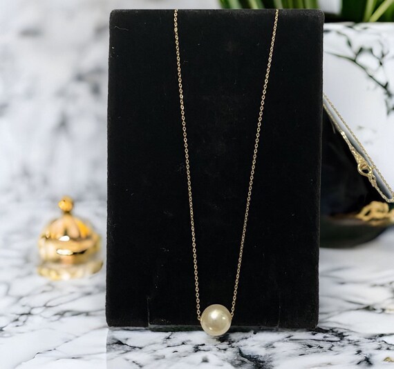Vintage 14K Gold Pearl newest Pendant
