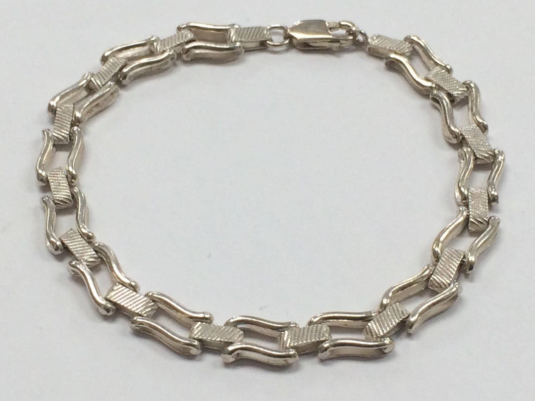 アクセサリー Vintage Sterling Silver Links Bracelet Vintage STERLING SILVER 7.5