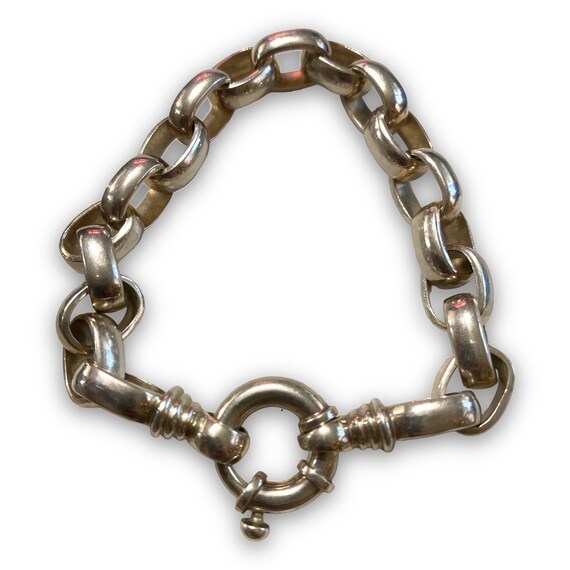 GORGEOUS Heavy Unisex Sterling Silver Chain Toggl… - image 4