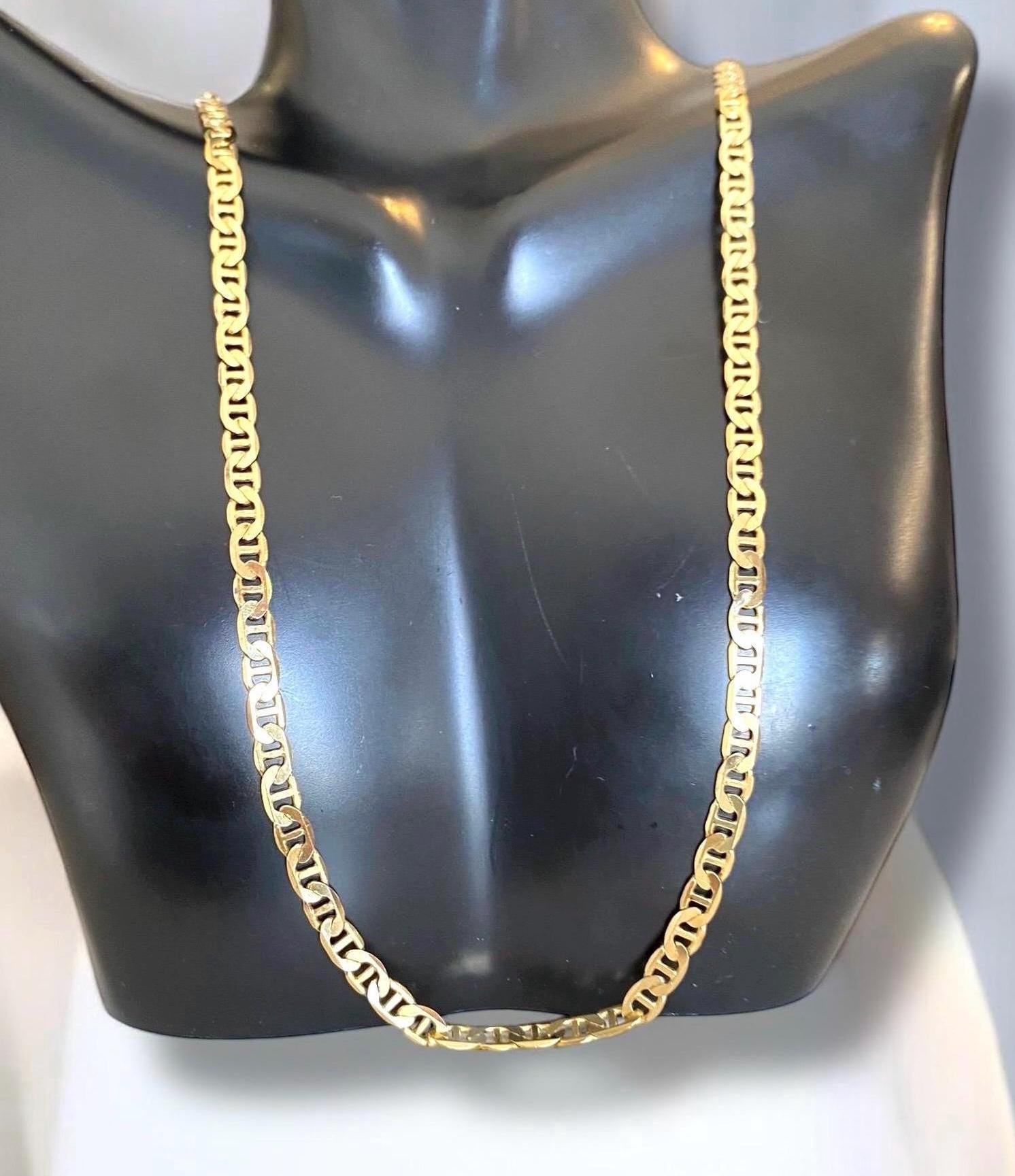 Beautiful MENS Vintage 14k Italian Yellow Gold 20” Mariner Gucci