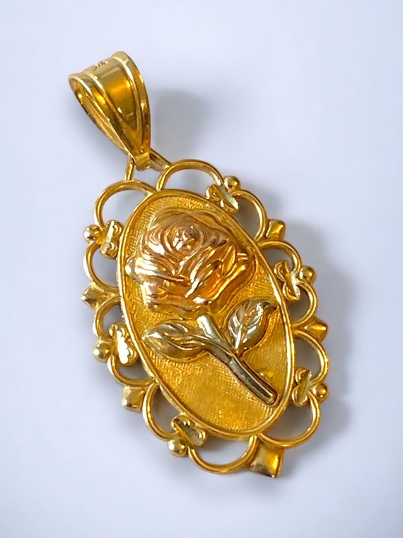 マイケルアンソニー ペンダントトップ チャーム ジュエリー アメリカ 14K Michael Anthony】 14K ローズ ペンダントトップ トリカラー