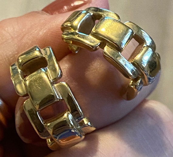 GORGEOUS Estate 14K Yellow Gold BOLD Chain Link H… - image 7