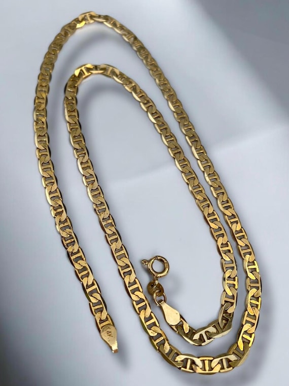 Beautiful MENS Vintage 14k Italian Yellow Gold 20” Mariner Gucci