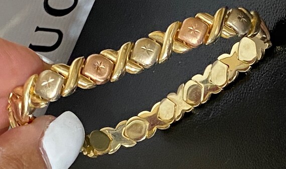 Real gold xoxo bracelet outlet