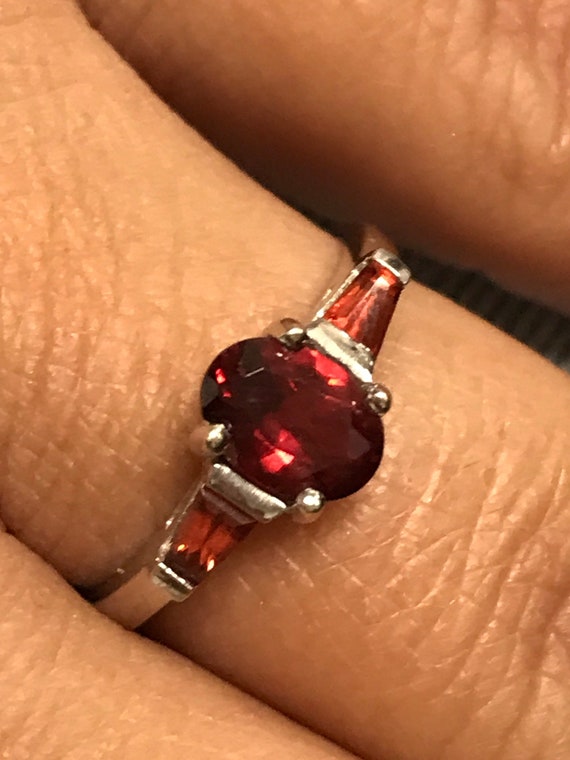 Vintage 14K Garnet Cocktail Ring