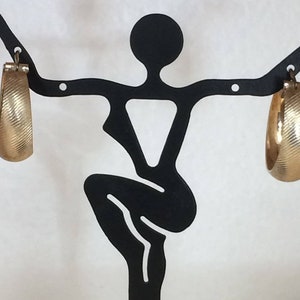 VINTAGE Sterling Silver 3/4&quot; Hoop Earrings!