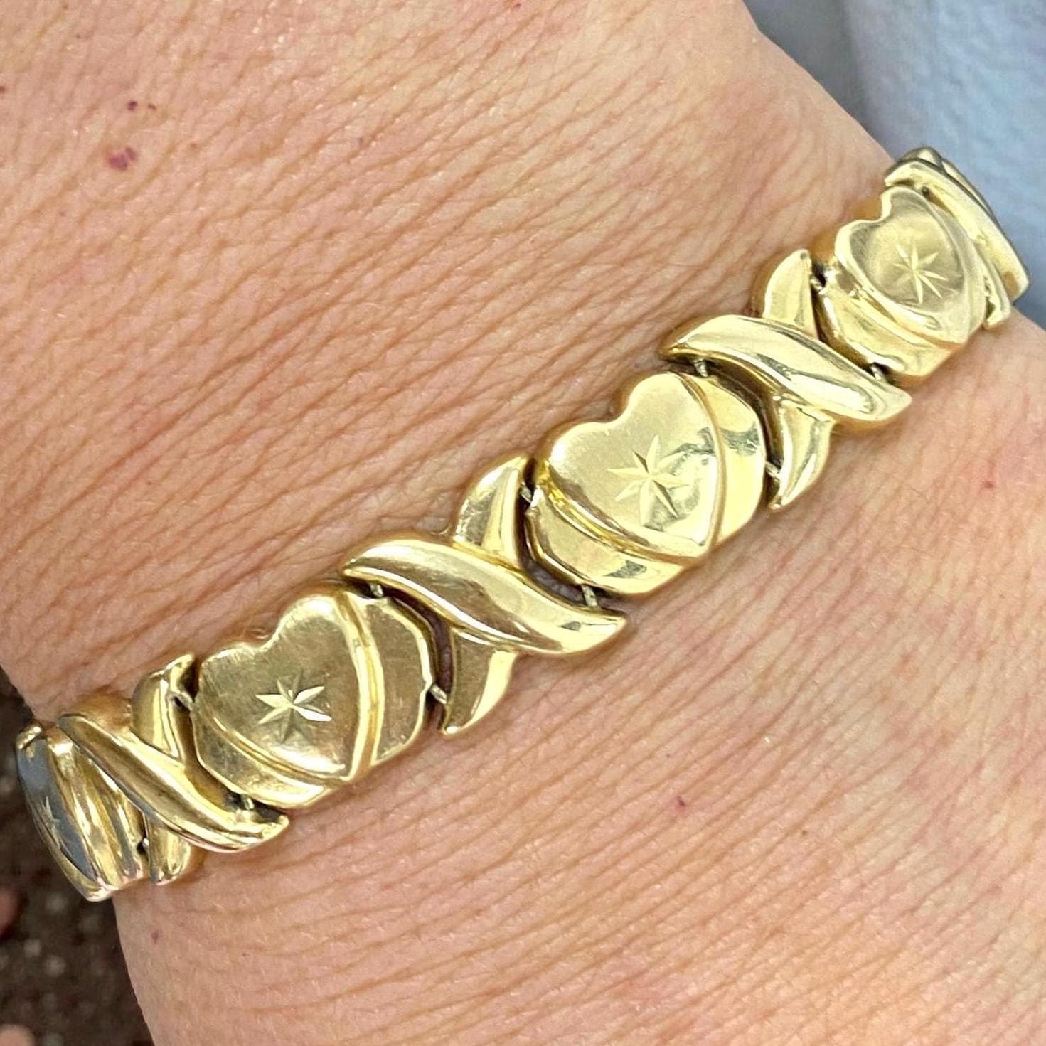 LARGE 14K Yellow Gold 7.25