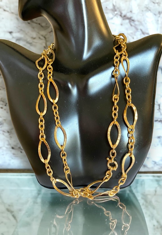 BEAUTIFUL Estate 14k Yellow Gold Oval Chain Link 3