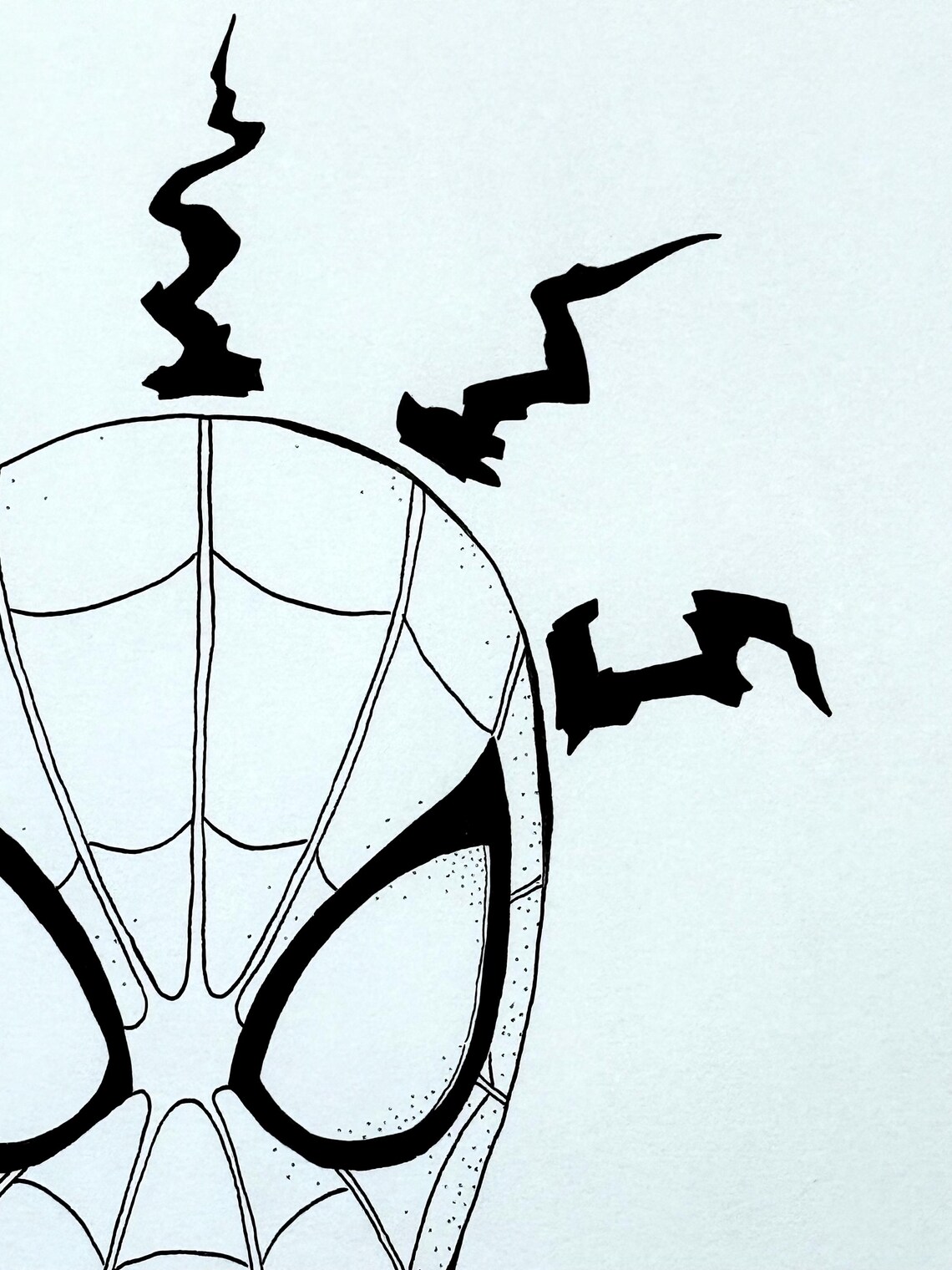 Spidey Sense- Original Ink Illustration (12x9) - Etsy