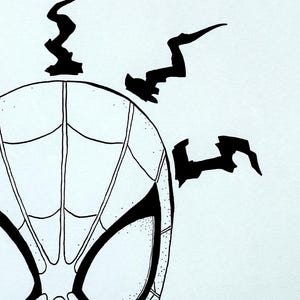 Spidey Sense- Original Ink Illustration (12x9) - Etsy