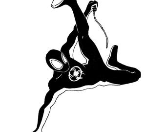 Miles Morales- Original Ink Illustration (7x5)