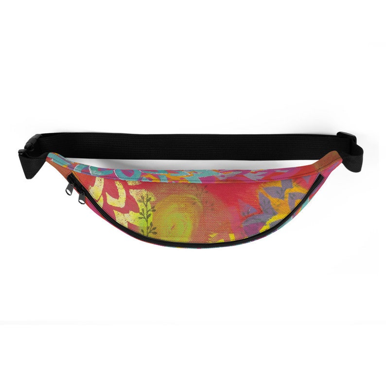 X 13 inches Unique Artist Design Gift for Her Fanny Pack For the Active Woman with Adjustable Straps 6.5 inches 2 sizes 16cm 33cm