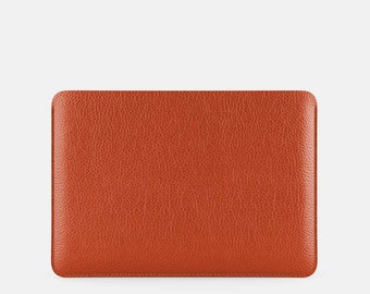 Leather iPad Pro 12.9" Sleeve - Orange and Beige