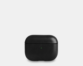 Leren AirPods Pro (2e generatie) hoesje - Zwart