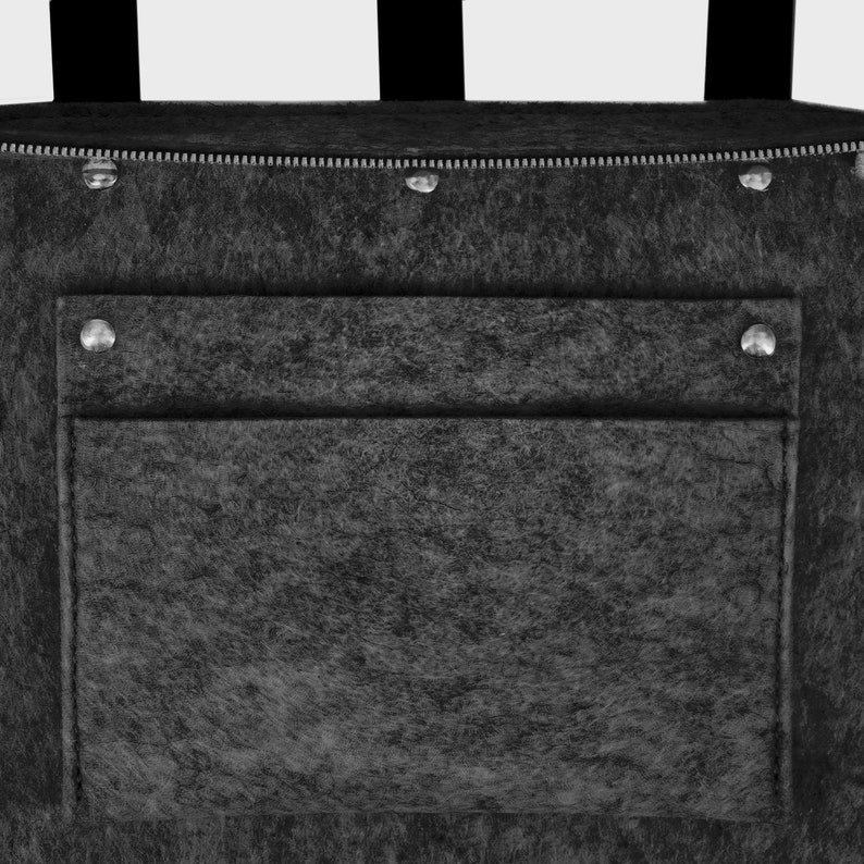 premium quality Wool Felt Tote Bag unique stylish tote bag pure wool felt Zip personalized gift for her handmade in UK