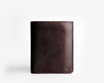 Super Slim Bi-fold wallet - Dark Brown