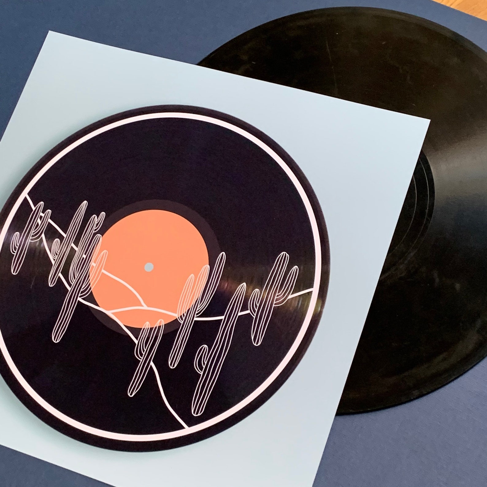 Desert Record print colorful fine art giclee print Etsy