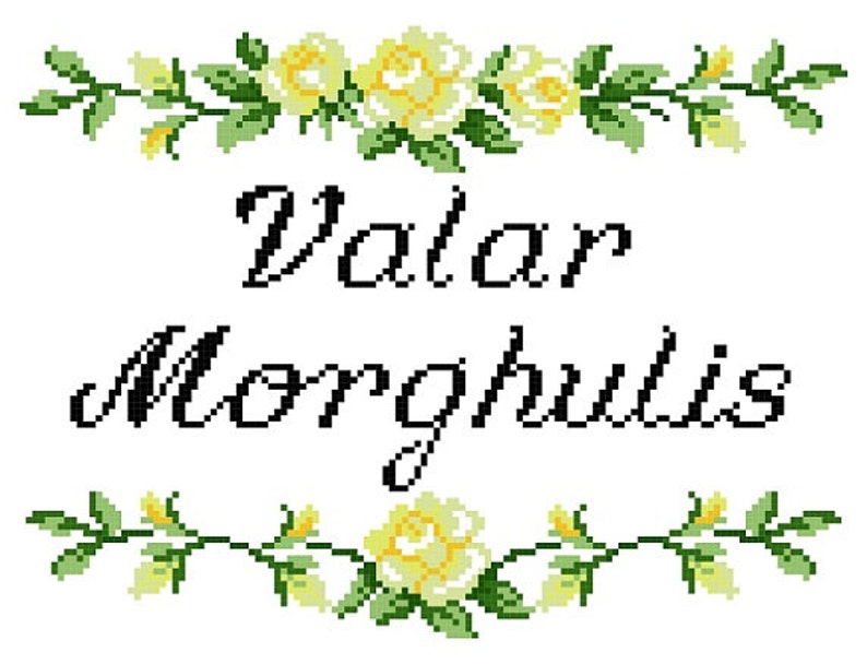 Valar Morghulis Cross Stitch Pattern - Etsy