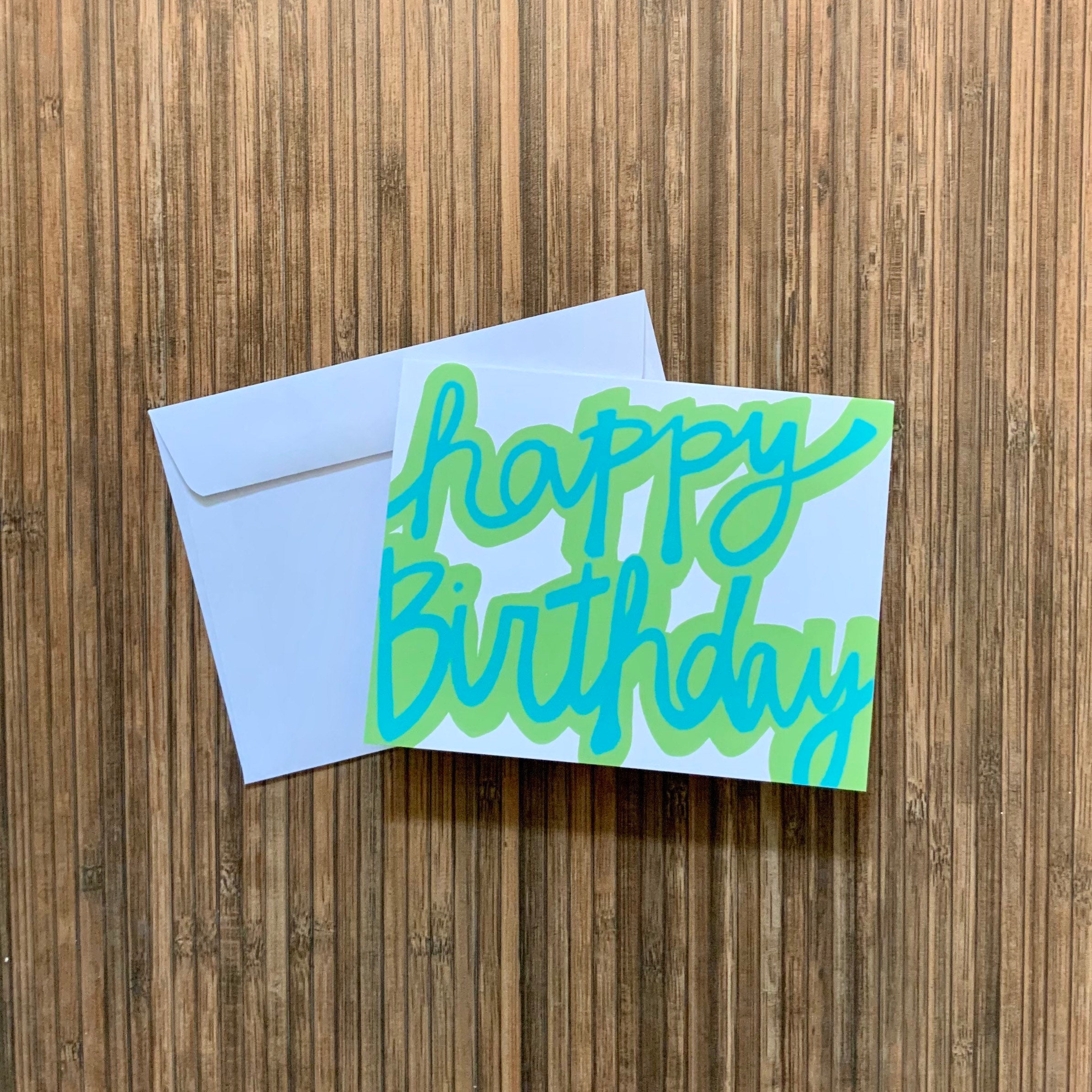 Happy Birthday || Blank Greeting Card - Etsy