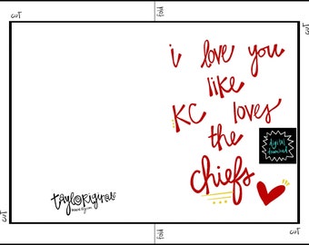 digitale Karte blanko Grußkarte Jubiläumskarte Geburtstagskarte Sportkarte Liebeskarte Kansas City Karte Häuptlinge Karte